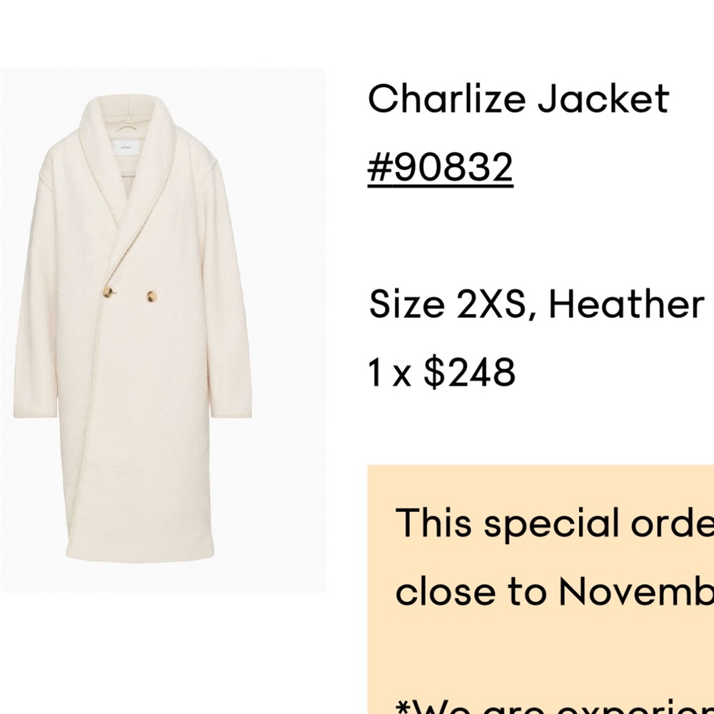 Aritzia Wilfred Jacket in Heather Bone